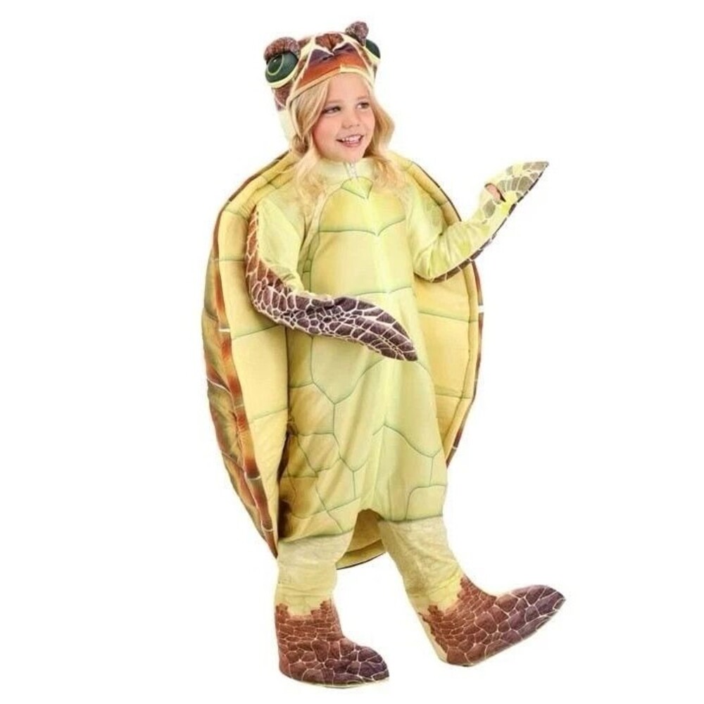 Sea Turtle Kids Costume Deluxe Premium Padded Size 4t Full Body Halloween Animal